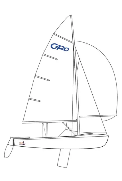 Club 420 sailboat